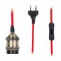 Preview: Paulmann 79770 Neordic Eldar Pendelleuchte inkl Stecker max 1x20W E27 Rot/Brüniert 230V Metall