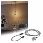 Preview: Paulmann 79771 Neordic Eldar Pendelleuchte inkl Stecker max 1x20W E27 Grau/Nickel geb 230V Metal