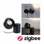 Preview: Paulmann 79781 LED Tischleuchte modern Smart Home Zigbee Puric Pane warmweiß 3W Schwarz