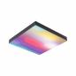 Preview: Paulmann 79907 LED Panel Velora Rainbow dynamic Regenbogen/ Weiß eckig 295x295mm kaltweiß Schwarz dimmbar