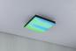Preview: Paulmann 79907 LED Panel Velora Rainbow dynamic Regenbogen/ Weiß eckig 295x295mm kaltweiß Schwarz dimmbar