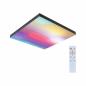 Preview: Paulmann 79908 LED Panel Velora Rainbow dynamic Regenbogen/ Weiß eckig 450x450mm kaltweiß Schwarz dimmbar