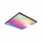 Preview: Paulmann 79908 LED Panel Velora Rainbow dynamic Regenbogen/ Weiß eckig 450x450mm kaltweiß Schwarz dimmbar