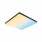 Preview: Paulmann 79908 LED Panel Velora Rainbow dynamic Regenbogen/ Weiß eckig 450x450mm kaltweiß Schwarz dimmbar