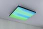 Preview: Paulmann 79908 LED Panel Velora Rainbow dynamic Regenbogen/ Weiß eckig 450x450mm kaltweiß Schwarz dimmbar