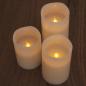 Preview: New Garden Dolo LED Wachs Kerzen mit Flammeneffect im 3er Pack (2 x AAA batteries nicht enthalten)