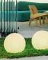 Preview: New Garden LED-Lichtkugel BULY 20 weiss Innen & Außen Kabel ø20 x 17 cm warmweißes Licht mit 230 Volt Anschluß/ Stecker
