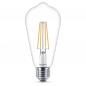 Preview: Philips LED E27 Filamentfadenlampe Kolbenform 7W wie 60W warmweisses Licht dekorativ