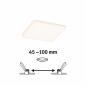 Preview: Paulmann 92394 EB Panel Veluna VariFit IP44 8,5W 3000K 125x125mm Kunststoff
