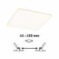 Preview: Paulmann 92395 EB Panel Veluna VariFit IP44 17,5W 3000K 185x185mm Kunststoff
