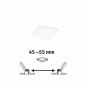 Preview: Paulmann 92396 EB Panel Veluna VariFit IP44 4,5W 4000K 75x75mm Kunststoff