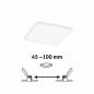 Preview: Paulmann 92397 EB Panel Veluna VariFit IP44 8,5W 4000K 125x125mm Kunststoff