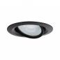 Preview: Paulmann 92460 Einbauleuchte Nova Plus schwenkbar IP65 rund 93mm 30° GU5,3 / GU10 max. 35W 230/12V dimmbar Schwarz matt