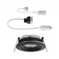Preview: Paulmann 92460 Einbauleuchte Nova Plus schwenkbar IP65 rund 93mm 30° GU5,3 / GU10 max. 35W 230/12V dimmbar Schwarz matt