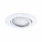 Preview: Paulmann 92463 LED Einbauleuchte Smart Home Zigbee Base Coin Basisset schwenkbar rund 90mm 20° dimmbar 3000K Weiß