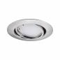 Preview: Paulmann 92467 LED Einbauleuchte Smart Home Zigbee Base Coin Basisset schwenkbar rund 90mm 20° dimmbar RGBW+ Eisen gebürstet