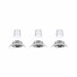 Preview: Paulmann 92467 LED Einbauleuchte Smart Home Zigbee Base Coin Basisset schwenkbar rund 90mm 20° dimmbar RGBW+ Eisen gebürstet