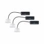 Preview: Paulmann 92477 EBL Choose 3er Coin Set Easy-Dim LED 3x6,5W 630lm 2700K 51mm Kunststoff