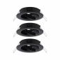 Preview: Paulmann 92487 EBL Choose 3er Spot schwenkbar max 3x10W 230V 51mm Schwarz matt Alu