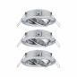 Preview: Paulmann 92488 EBL Choose 3er Spot schwenkbar max 3x10W 230V 51mm Chrom Alu