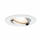 Preview: Paulmann 92903 Einbauleuchte Set Nova Plus IP65 schwenkbar LED 1x 7W GU10 Weiß matt-Chrom/Alu Zi