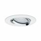 Preview: Paulmann 92903 Einbauleuchte Set Nova Plus IP65 schwenkbar LED 1x 7W GU10 Weiß matt-Chrom/Alu Zi