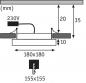 Preview: Paulmann 92939 Einbauleuchte Set Panel Areo eckig dim IP44 12W 3000K 180x180mm Nickel