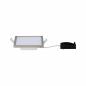 Preview: Paulmann 92940 Einbauleuchte Set Panel Areo eckig dim IP44 8W 3000K 120x120mm Nickel