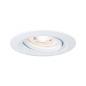 Preview: Paulmann 92970 EBL Set Nova mini Plus Coin EasyDim schwenkb 1x4,2W 2700K 230V Weiß matt/Alu