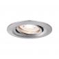 Preview: Paulmann 92972 EBL Set Nova mini Plus Coin EasyDim schwenkb 1x4,2W 2700K 230V Eisen geb/Alu