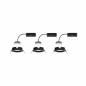Preview: Paulmann 93081 LED Einbauleuchte Nova Plus Coin Basisset modern starr Spritzwasser geschützt rund 78mm Coin 6W 230V dimmbar warmweiß Schwarz matt
