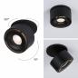 Preview: Industrielook Einbauleuchten Strahler schwenkbar Spircle 8W 36° 3000K 230/40V Schwarz matt/Alu Paulmann 93370