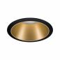 Preview: Paulmann 93395 EBL Cole rund starr max 1x10W GU10 230V schwarz matt/gold Alu/Kunststoff