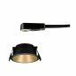 Preview: Paulmann 93395 EBL Cole rund starr max 1x10W GU10 230V schwarz matt/gold Alu/Kunststoff