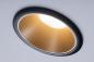 Preview: Paulmann 93404 Einbauleuchte Set Cole Coin 3StepDim rd starr LED 3x6.5W 2700K schwarz/gold