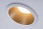Preview: Paulmann 93405 Einbauleuchte Cole Coin 3StepDim rd starr LED 6.5W 2700K weiß/gold