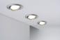 Preview: Paulmann 93425 Einbauleuchte Base Coin LED schwenkbar 3-stepdim 3x5W Eisen geb