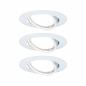 Preview: Paulmann 93426 Einbauleuchte Base rund schwenkbar LED 3-stepdim 3x5W GU10 Weiß