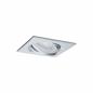 Preview: Paulmann 93438 Einbauleuchte Set Nova eckig schwenkbar LED 3x6.5W 2700K GU10 Alu