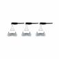 Preview: Paulmann 93438 Einbauleuchte Set Nova eckig schwenkbar LED 3x6.5W 2700K GU10 Alu