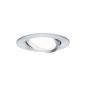 Preview: Paulmann 93451 Einbauleuchte Set Nova Coin rund schwenkbar LED 3x6.5W 2700K Alu gedreht/Alu
