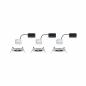 Preview: Paulmann 93458 Einbauleuchte Set Nova Coin rund starr LED 3x6.5W 2700K Eisen