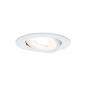 Preview: Paulmann 93467 Einbauleuchte Set Nova rd schw LED 3stepdim 3x6.5W GU10 Weiß/Alu