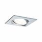 Preview: Paulmann 93473 Einbauleuchte Set Nova eckig schw LED 3-stepdim 6.5W GU10 Alu