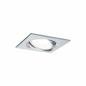 Preview: Paulmann 93474 Einbauleuchte Set Nova eckig schw LED 3-stepdim 3x6.5W GU10 Alu