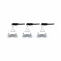 Preview: Paulmann 93474 Einbauleuchte Set Nova eckig schw LED 3-stepdim 3x6.5W GU10 Alu