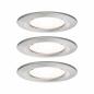 Preview: Paulmann 93476 Einbauleuchte Set Nova rd starr LED IP44 3-stepdim 3x6.5W GU10 Eisen