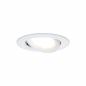 Preview: Paulmann 93485 Einbauleuchte Set Nova Coin 3-stepdim rd schw LED 3x6.5W 2700K Weiß/Alu