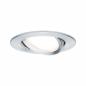 Preview: Paulmann 93486 Einbauleuchte Set Nova Coin 3-stepdim rd schw LED 6.5W 2700K Alu