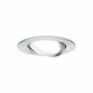 Preview: Paulmann 93487 Einbauleuchte Set Nova Coin 3-stepdim rd schw LED 3x6.5W 2700K Alu